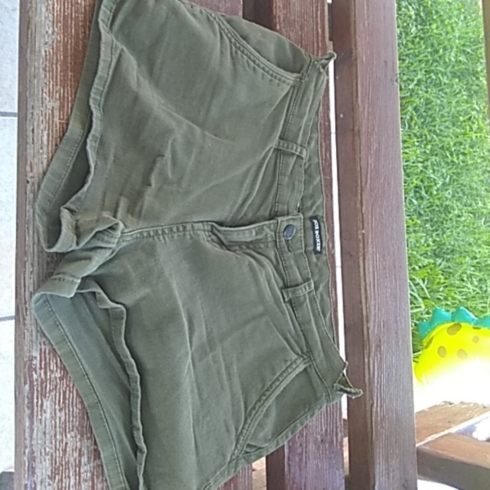 Olive green shorts